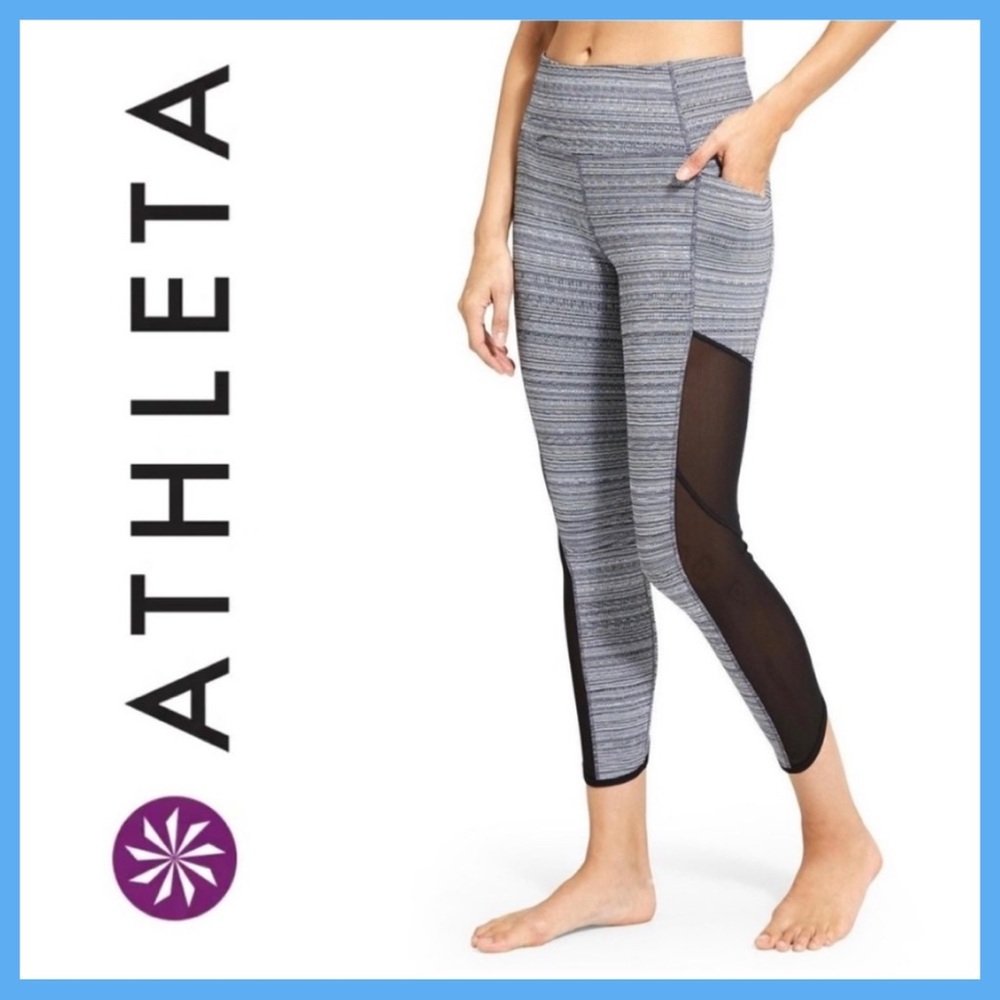Athleta Jacquard Mesh Chaturanga Capri